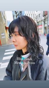 ブルーブラック　ニュアンススパイラルパーマ - marju銀座掲載