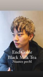 エンドカラー　ブラックミルクティー　パーマ - marju銀座掲載