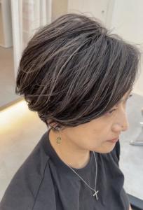 【白髪ぼかしハイライトカラー】 - PHEME 立川掲載