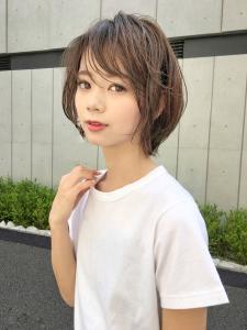 小顔ショートヘア　モカブラウンカラー - PREGO掲載