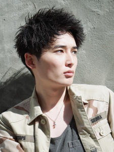 【alpha 新宿】黒髪×スパイキーショート - men's salon alpha 新宿【メンズサロンアルファ】掲載