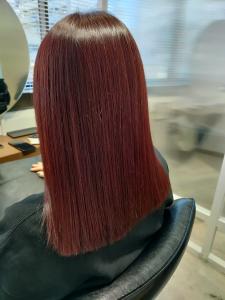ワインレッドカラーロブスタイル - 【完全個室サロン】tocca hair&treatment 浅草店【トッカ】掲載