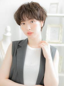 ショートマッシュボブパーマヘルシースタイル　グレージュカラー - mod's hair【モッズヘア】上尾/上尾西口店掲載