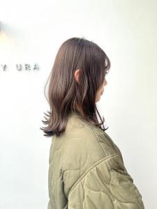 黒髪/グレーベージュ/レイヤーロング/前髪パーマ/仙台 - ブリーチ&トリートメント&ショート HETTU 仙台駅前店掲載
