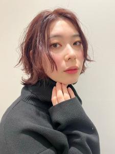 ボブレイヤー　バイオレットカラー　顔周りアレンジ - Ai WilL掲載