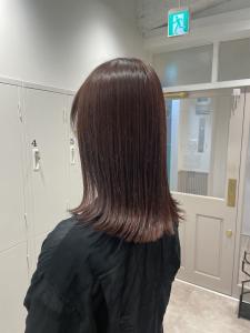 【ルビーブラウン×切りっぱなしミディ】 - 【完全個室サロン】tocca hair&treatment 浅草店【トッカ】掲載