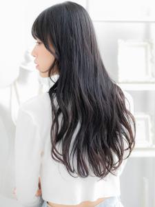 パープルブラック無造作波巻きレイヤーロング ヘルシースタイル - mod's hair 越谷西口店【モッズヘア】掲載