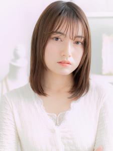ヘルシースタイル小顔透け感エアストレート　グレーベージュ - mod's hair【モッズヘア】越谷/越谷西口店掲載