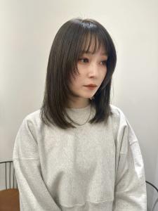 暗髪　レイヤースタイル　アッシュグレー♪ - LILIANA掲載