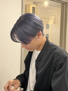 《men's韓国ヘア》透明感バイオレットカラー