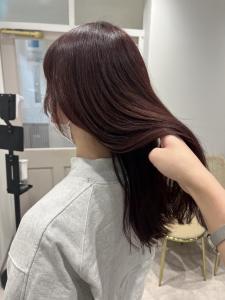 【鮫島オススメ】ブリーチなし☆大人かわいいワインレッド - 【完全個室サロン】tocca hair&treatment 浅草店【トッカ】掲載