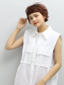 マッシュショート/ピンクブラウン - ヘアーサロン ソシエ 二子玉川店掲載