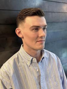 サイドパート　フェードカット　アップバング　ビジネススタイル - THIS IS BARBER 2nd掲載