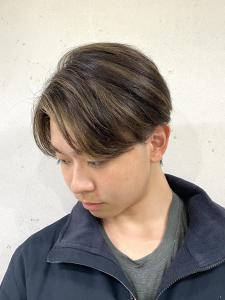 20代30代メンズハイライトカラー爽やかツーブロ【上野】 - agir hair 上野店掲載