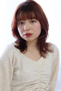 20代/30代似合わせカット/レイヤーカット/ピンクブラウン
