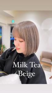 春休みのブリーチミルクティーボブ - marju銀座掲載