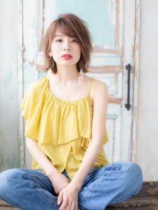 外国人風大人ハイライトくびれボブウルフ - hair garden Rold掲載