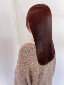 【MICHI 富田店　古作蓮】ストレート　ピンクブラウン - HAIR MAKE MICHI 富田店掲載