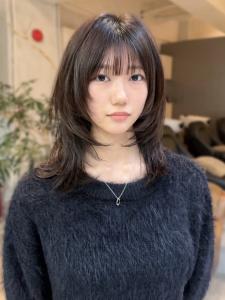 【pignon】レイヤーカット　顔周りカット　艶感　ブラウン - 髪質改善 SEPT. 天神大名掲載
