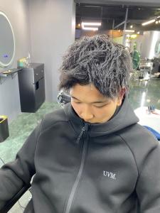 波で巻き/マッシュパーマ/ウルフ/ハイライト<理容室>三軒茶 - Greedy FOX barber shop 三軒茶屋掲載