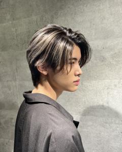バレイヤージュセンターパート - メンズヘア整形サロン GOALD 渋谷神南掲載