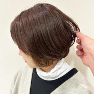 ニュアンスボブ×柔らかブラウン