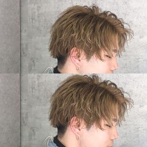 メンズヘア整形スパイラルパーマ波巻きツイストメンズパーマ髪型 - メンズヘア整形サロン GOALD 渋谷神南掲載
