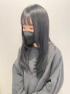 ロングレイヤー　黒髪ロング　前髪あり　ワンカール - CAPA  central 天神・大名店掲載