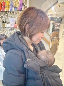 キッズスペース付き耳掛けひし形小顔丸みショートボブ【横浜 - Neolive aim 横浜店掲載