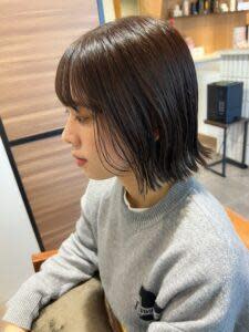 切りっぱなしボブ - 半個室型美容室 Sourire 香椎店掲載