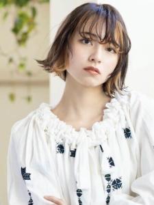 似合わせカット×インナーカラー　カーテンバング　外ハネボブ - CANAAN hair salon 表参道店掲載