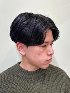 横浜メンズニュアンスパーマワンカールラフカールヘア - ＣＲＥＡ能見台掲載