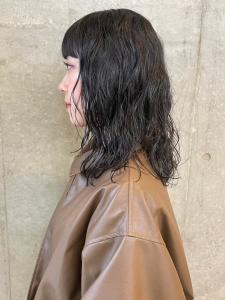 ニュアンスパーマ　ダークグレージュ　ダメージレスパーマ - CELL掲載