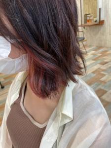 暖色インナーカラー - AUFES 福島店掲載