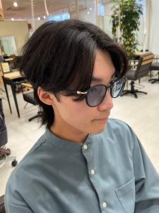 黒髪センターパート　マッシュウルフ　カルマパーマ - Ai WilL掲載