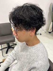 ニュアンスパーマ　波巻きパーマ　ツーブロック　メンズ - Ai WilL掲載