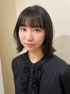 外ハネボブ　黒髪ボブ　ワイドバング　ボブレイヤー - Ai WilL掲載