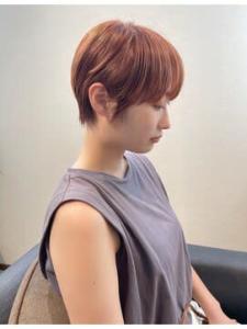オレンジショートボブ - tipi hair salon 香椎・千早掲載