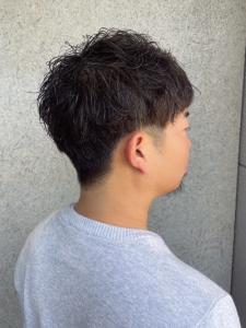 メンズショート　ナチュラルパーマ　刈り上げショート - MENS SALON RUGGED 大野城店掲載