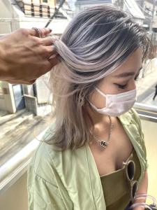 切りっぱなしボブ エアリーロング 美髪 ピンクブラウン - ARCANA 明治神宮前 表参道 原宿掲載