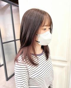 黒髪/グレーベージュ/レイヤーロング/前髪パーマ/仙台 - ブリーチ&トリートメント&ショート HETTU 仙台駅前店掲載