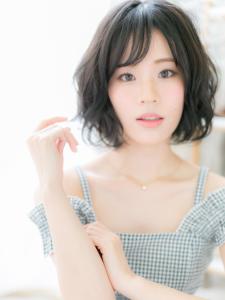 愛され女子の黒髪ｘくせ毛風モテカール　ボブパーマ - mod's hair【モッズヘア】越谷/越谷西口店掲載