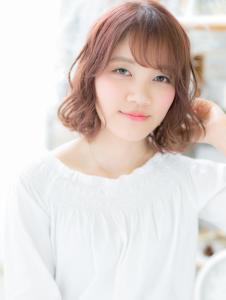 ゆるふわ☆小顔前下がりボブ　アッシュオリーブ - mod's hair 越谷西口店【モッズヘア】掲載
