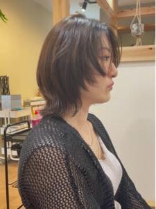 ミディアムレイヤー ウルフ顔まわりレイヤー 香椎　千早 - tipi hair salon 香椎・千早掲載