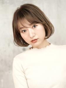 大人可愛いショートボブ