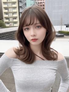 2wayバング韓国ヘア前髪シースルーミディアムくびれヘア顔周 - Euphoria 銀座【ユーフォリア ギンザ】掲載