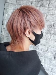 ラベンダーピンク/ハイトーン/ウルフヘア/メンズ/新宿 - AXY HAIR&MAKE 新宿本店掲載