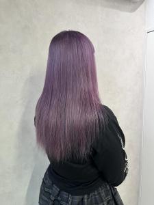 miu&橋本愛海　パープルヘアで色落ちまで可愛く◎ - miu by KENJE掲載