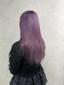 miu&橋本愛海　パープルヘアで色落ちまで可愛く◎ - miu by KENJE掲載