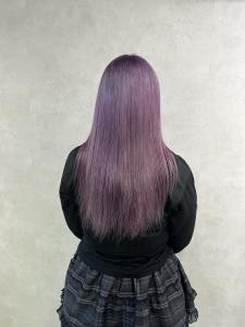 miu&橋本愛海　パープルヘアで色落ちまで可愛く◎ - miu by KENJE掲載